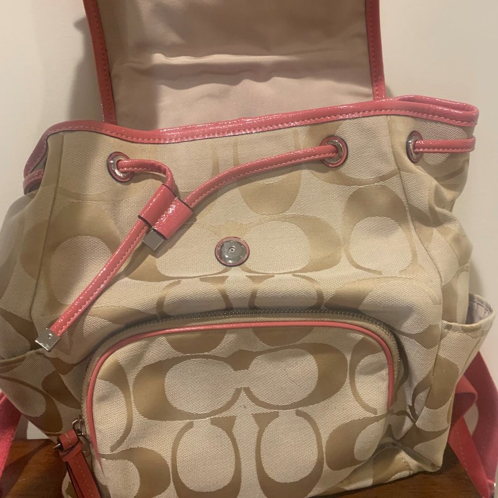 Authentic Coach Drawstring Backpack - image 4